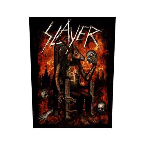 Slayer Back Patch: Devil on Throne - Slayer - Produtos - PHD - 5055339748265 - 19 de agosto de 2019