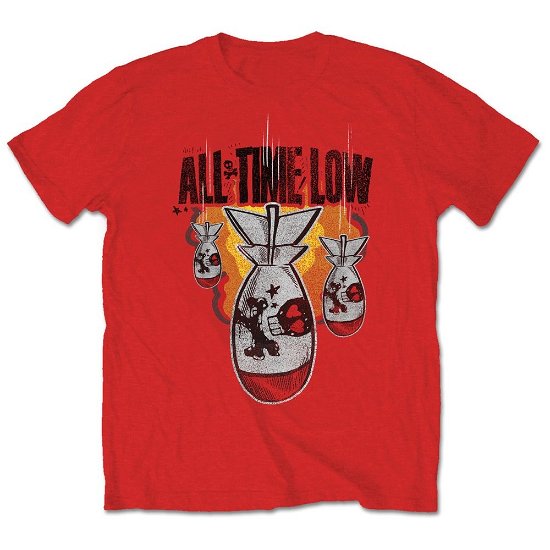 Cover for All Time Low · All Time Low Unisex T-Shirt: Da Bomb (T-shirt) [size S] [Red - Unisex edition]