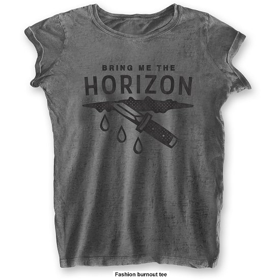 Cover for Bring Me The Horizon · Bring Me The Horizon Ladies T-Shirt: Wound (Burnout) (T-shirt) [size XS] [Grey - Ladies edition]