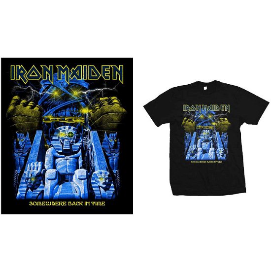 Iron Maiden Unisex T-Shirt: Back in Time Mummy - Iron Maiden - Marchandise - MERCHANDISE - 5056170654265 - 29 janvier 2020