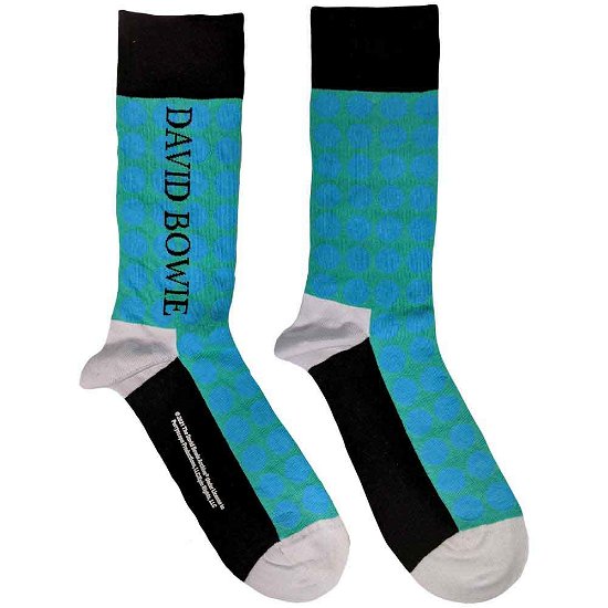 Cover for David Bowie · David Bowie Unisex Ankle Socks: Circles Pattern (UK Size 7 - 11) (Bekleidung) [size M] [Blue - Unisex edition]