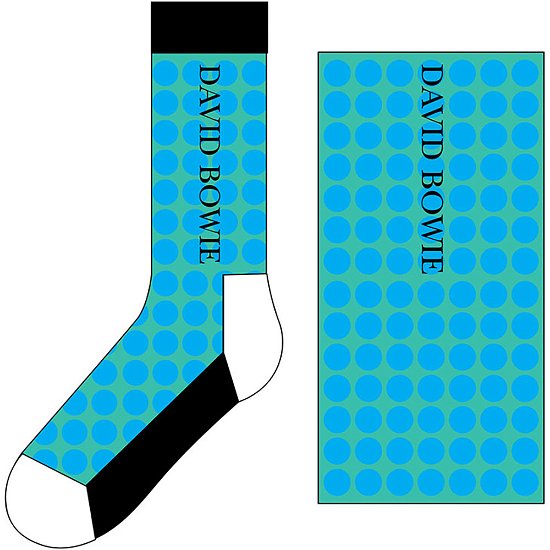 Cover for David Bowie · David Bowie Unisex Ankle Socks: Circles Pattern (UK Size 7 - 11) (Bekleidung) [size M] [Blue - Unisex edition]
