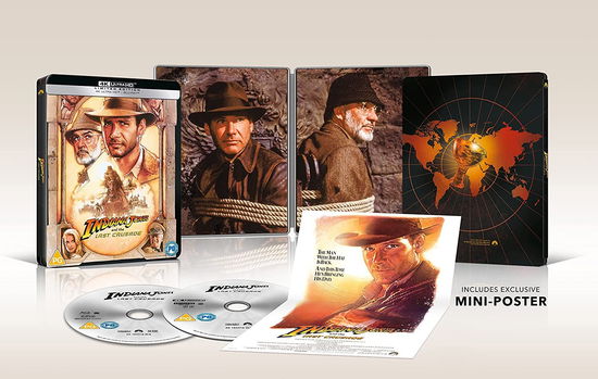 Cover for Indiana Jones  Last Crusade Uhd BD Steelbook · Indiana Jones And The Last Crusade - Limited Edition Steelbook (4K Ultra HD) [Steelbook edition] (2022)