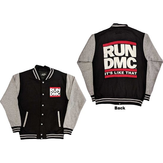 Run DMC Unisex Varsity Jacket: It's Like That (Back Print) - Run DMC - Merchandise -  - 5056561069265 - 