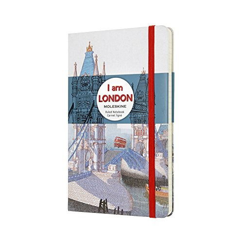 Moleskine I Am London Limited Edition White Large Ruled Notebook Hard (Stationery) (2024)