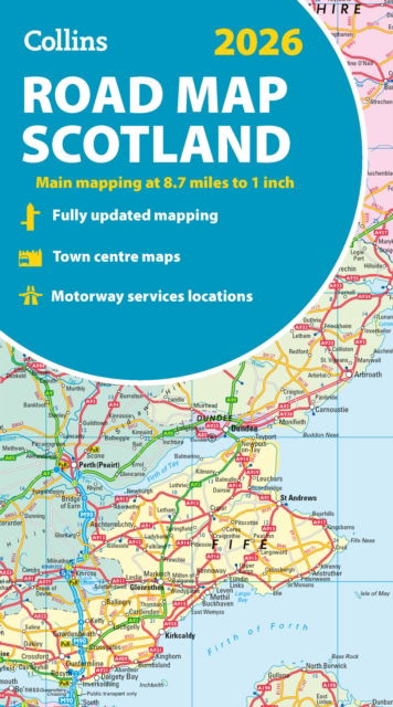 Cover for Collins Maps · 2026 Collins Road Map of Scotland: Folded Road Map - Collins Road Atlas (Landkarten) (2025)