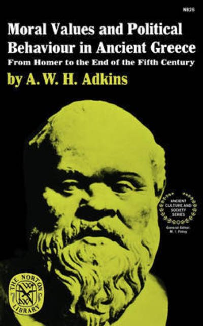 Cover for A. W H Adkins · Moral Values and Political Behaviour in (Paperback Book) (1976)