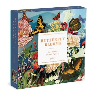 Cover for Galison · Butterfly Blooms 144 Piece Wood Puzzle (SPIEL) (2021)