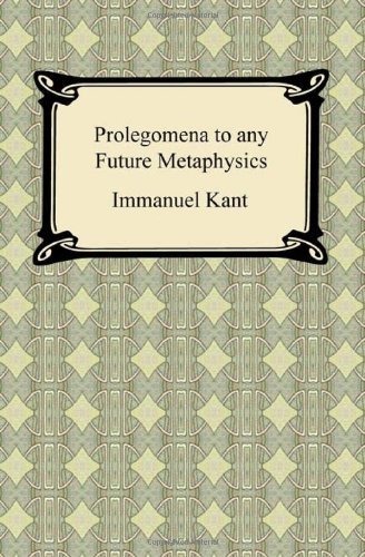 Cover for Immanuel Kant · Kant's Prolegomena to Any Future Metaphysics (Taschenbuch) (2010)
