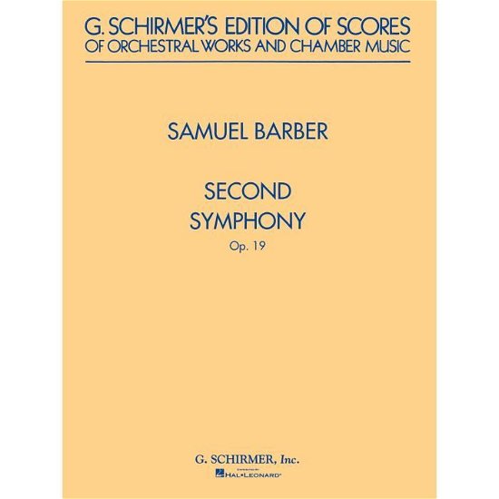 Cover for Samuel Barber · Second Symphony, Op. 19 (Sheet music) (1990)