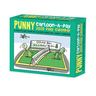 Punny Cartoon-A-Day by Jonny Hawkins 2025 6.2 X 5.4 Box Calendar (Kalender) (2024)