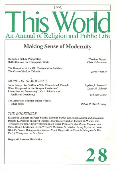 Cover for Paul Gottfried · Making Sense of Modernity: Religion and Public Life (Paperback Book) (2018)