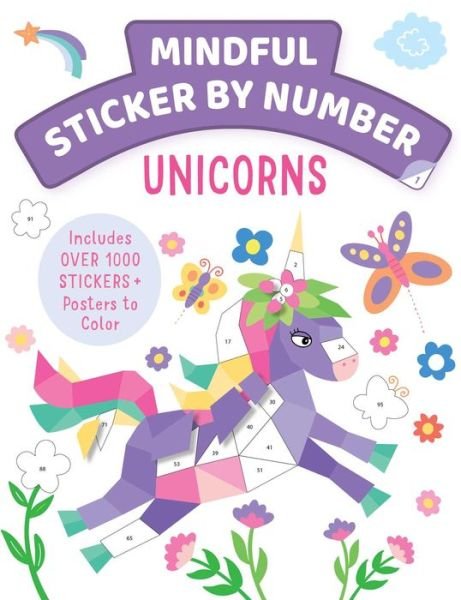 Cover for Insight Kids · Mindful &amp; Magical Sticker by Number: Unicorns (Pocketbok) (2022)
