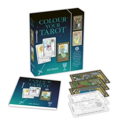 Cover for Liz Dean · Colour Your Tarot: Includes a Full Deck of Specially Commissioned Tarot Cards, a Deck of Cards to Colour in and a 64-Page Illustrated Book (Bok) [UK edition] (2022)