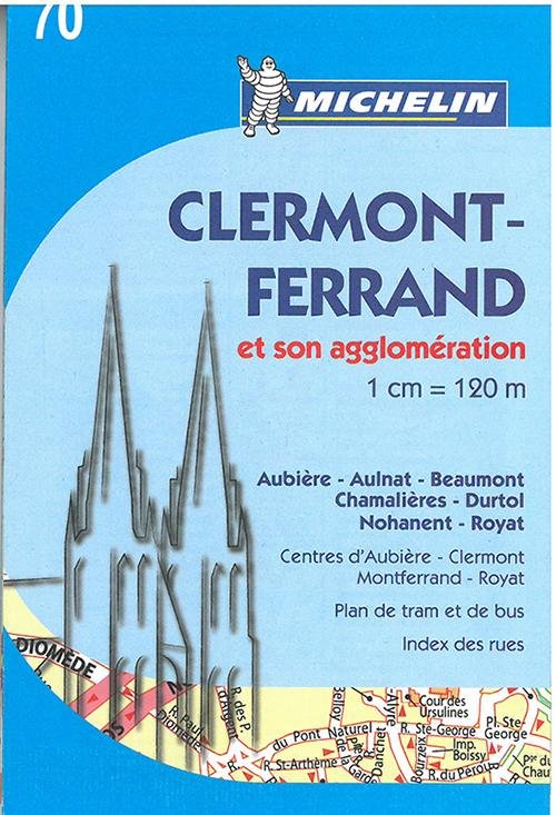 Michelin City Plans: Clermont-Ferrand - Michelin - Libros - Michelin - 9782067185265 - 1 de mayo de 2014