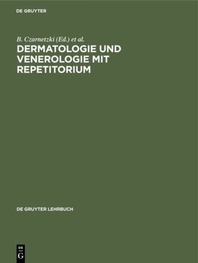 Cover for B. Czarnetzki · Dermatologie Und Venerologie (Paperback Book) (1992)