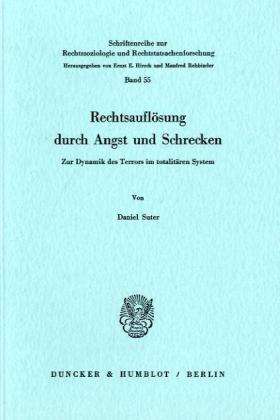 Cover for Suter · Rechtsauflösung durch Angst und S (Book) (1984)