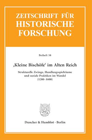 Cover for Andreas Bihrer · Kleine Bischofe Im Alten Reich (Paperback Book) (2021)