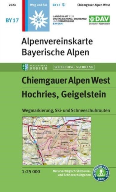 Chiemgauer Alpen West walk+ski Hochries, Geigelstein - Alpenvereinskarte Bayerische Alpen (Kartor)