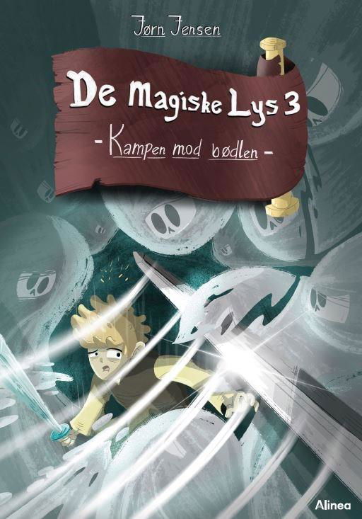 Cover for Jørn Jensen · De magiske lys: De magiske lys, bind 3. Kampen mod bødlen. Rød Læseklub (Gebundesens Buch) [2. Ausgabe] (2022)