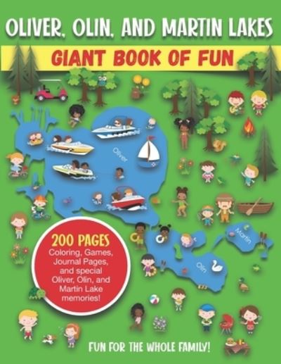 Cover for Bass And Pike Press · Oliver, Olin, and Martin Lakes Giant Book of Fun (Paperback Book) (2020)