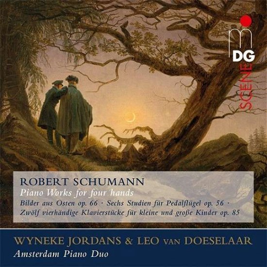 Cover for Amsterdam Piano Duo (Jordans, Wyneke &amp; van Doeselaar, Leo) · Piano Works for four hands MDG Klassisk (SACD) (2015)