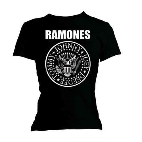 Cover for Ramones · Ramones Ladies T-Shirt: Seal (Skinny Fit) (T-shirt) [size S] [Black - Ladies edition] (2022)