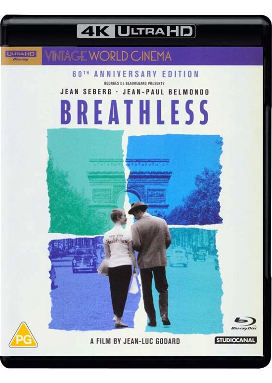 Cover for Breathless: 60th Anniversary · Breathless (4K UHD Blu-ray) (2021)