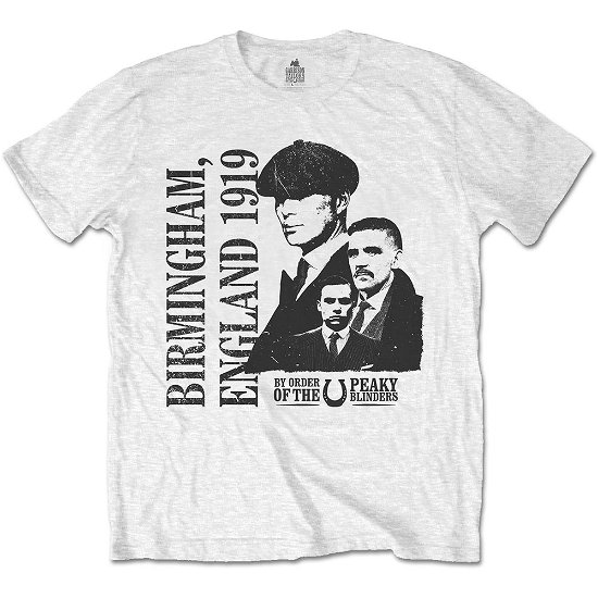 Cover for Peaky Blinders · Peaky Blinders Unisex T-Shirt: England 1919 (T-shirt) [size S] [White - Unisex edition]