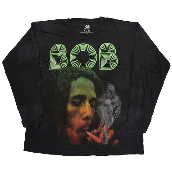Bob Marley Unisex Long Sleeve T-Shirt: Smoke Gradient (Wash Collection) - Bob Marley - Marchandise -  - 5056561017266 - 