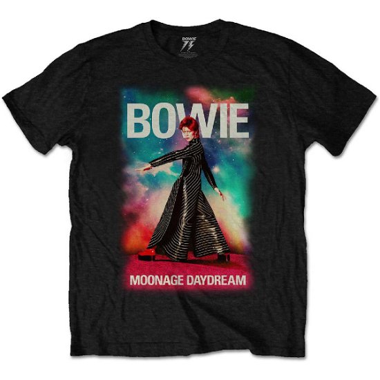 David Bowie Unisex T-Shirt: Moonage 11 Fade - David Bowie - Merchandise -  - 5056561062266 - 