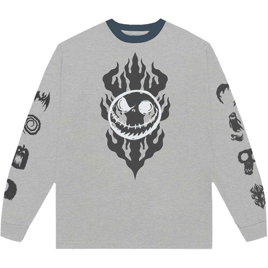 Cover for Nightmare Before Christmas - The · The Nightmare Before Christmas Unisex Long Sleeve T-Shirt: Flaming Jack (Embellished) (Bekleidung) [size S]