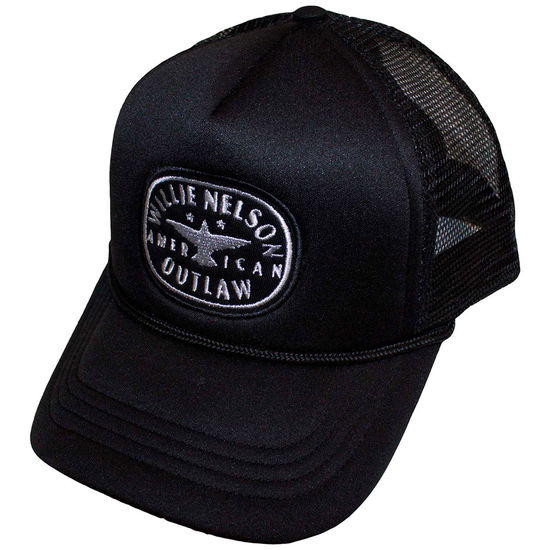 Cover for Willie Nelson · Willie Nelson Unisex Mesh-Back Cap: Outlaw (Black) (Cap) (2024)