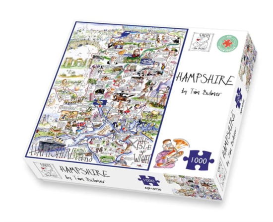 Cover for Map of Hampshire Jigsaw 1000 Piece Puzzle (MERCH) (2023)