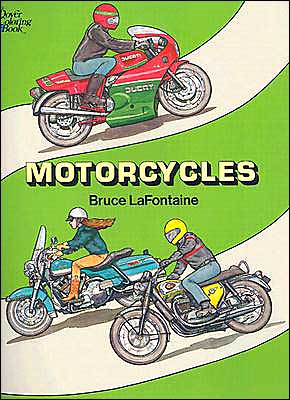 Cover for Bruce Lafontaine · Motorcycles Colouring Book - Dover History Coloring Book (MERCH) (2003)