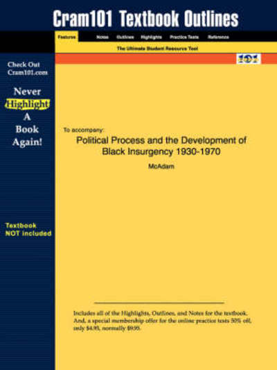 Cover for Mcadam · Studyguide for Political Process and the Development of Black Insurgency 1930-1970 by Mcadam, Isbn 9780226555539 (Paperback Book) (2007)