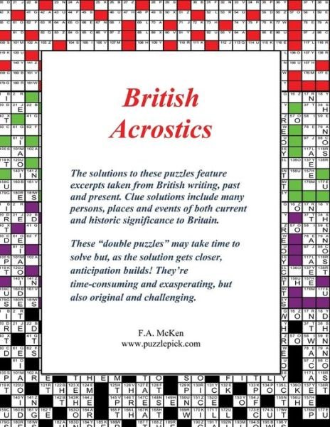 Cover for F a Mcken · British Acrostics (Paperback Book) (2015)