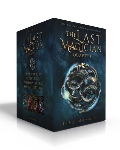 Cover for Lisa Maxwell · The Last Magician Quartet (Boxed Set): The Last Magician; The Devil's Thief; The Serpent's Curse; The  Shattered City - The Last Magician (Paperback Book) [Boxed Set edition] (2024)