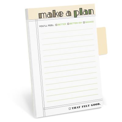 Knock Knock Make A Plan Sticky Note with Tabs Pad - Knock Knock - Bøger - Knock Knock - 9781683493266 - 21. januar 2021