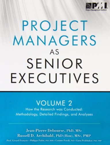Cover for Project Management Institute · Project managers as senior executives: Vol. 2: How the research was conducted - Project managers as senior executives (Pocketbok) (2011)