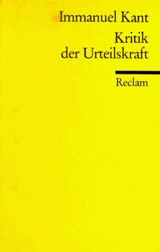 Cover for Immanuel Kant · Reclam UB 01026 Kant.Krit.Urteilskraft (Book)