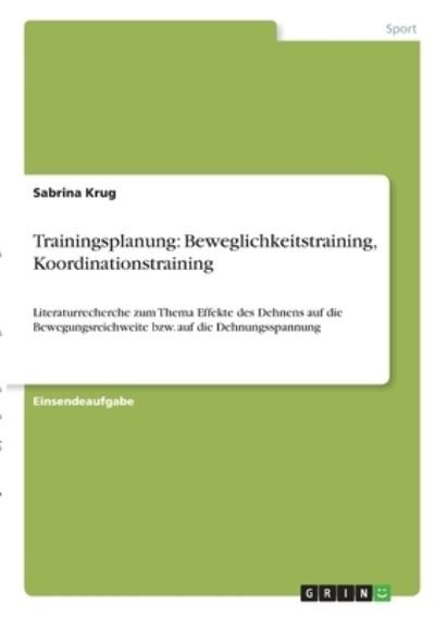 Cover for Krug · Trainingsplanung: Beweglichkeitstr (N/A)