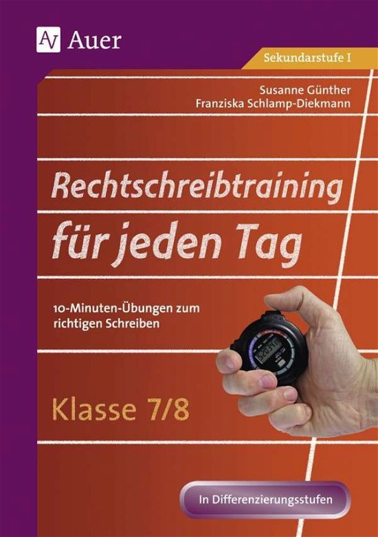 Cover for Günther · Rechtschreibtr.f.jeden Tag 7/8 (Bog)