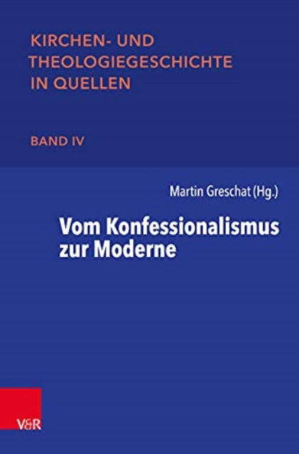 Cover for Martin Greschat · Vom Konfessionalismus zur Moderne (Paperback Book) (2021)