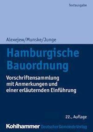 Cover for Munske · Hamburgische Bauordnung (Book) (2019)