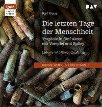 Cover for Karl Kraus · Die letzten Tage der Menschhei (CD)