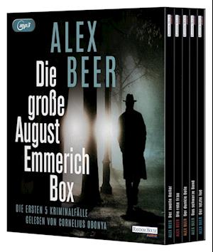 Die große August Emmerich Box - Der zweite Reiter - Die rote Frau - Der dunkle Bote - Das schwarze Band - Der letzte Tod - Alex Beer - Audiolivros - Random House Audio - 9783837168266 - 25 de setembro de 2024