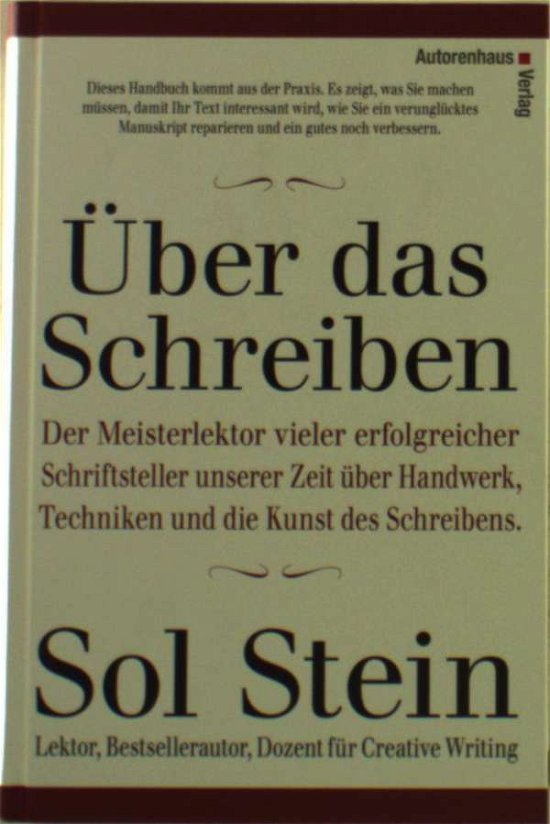 Über das Schreiben - Stein - Bücher -  - 9783866711266 - 