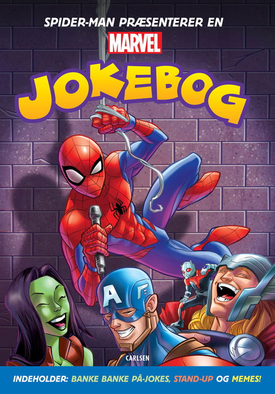 Cover for . · Marvel jokebog (Sewn Spine Book) [1st edition] (2024)