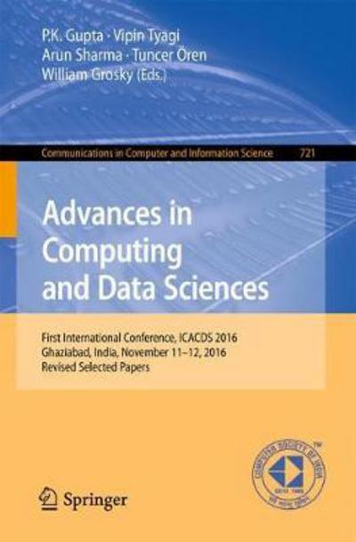Cover for Advances in Computing and Data Sciences (Book) [1st ed. 2017 edition] (2017)